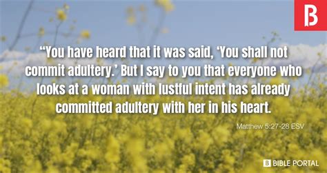 do not commit adultery bible verse|Matthew 5:27–28 ESV .